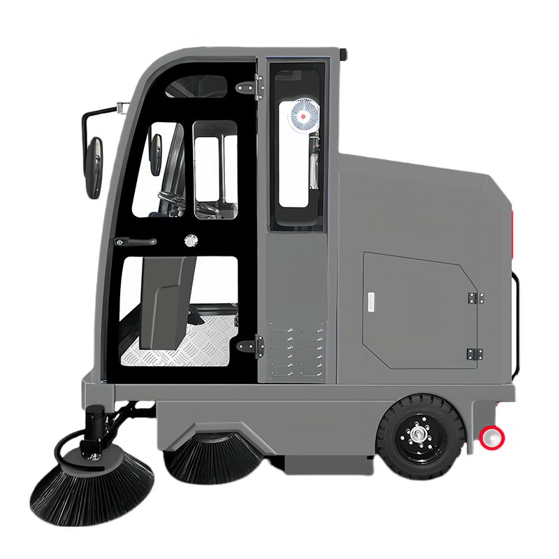S21 Démarrage à un bouton Commercial Road Yard Poubelle Capacité 180l Balayeuse autoportée