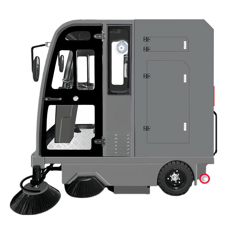 Balayeuse de route électrique à haut rendement S22-4F avec coque enduite par pulvérisation